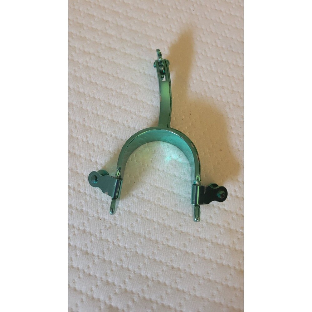 Kelly Green Engraved Western Riding Spur Right Adult Single